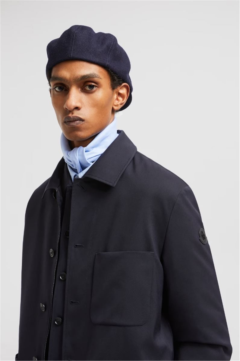 PLUMEL WOOL GABARDINE DOWN SHIRT JACKET