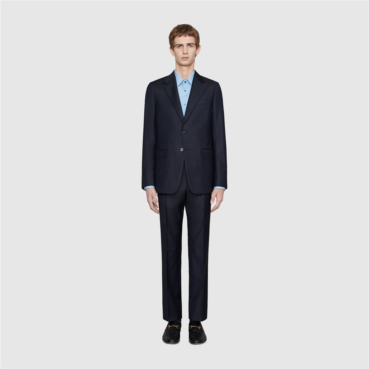 STRAIGHT FIT WOOL SUIT