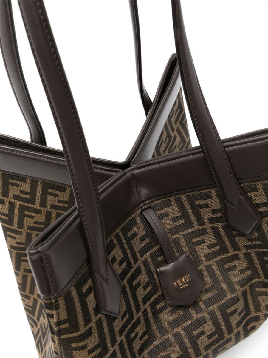 LARGE ORIGAMI LEATHER TOTE BAG FENDI