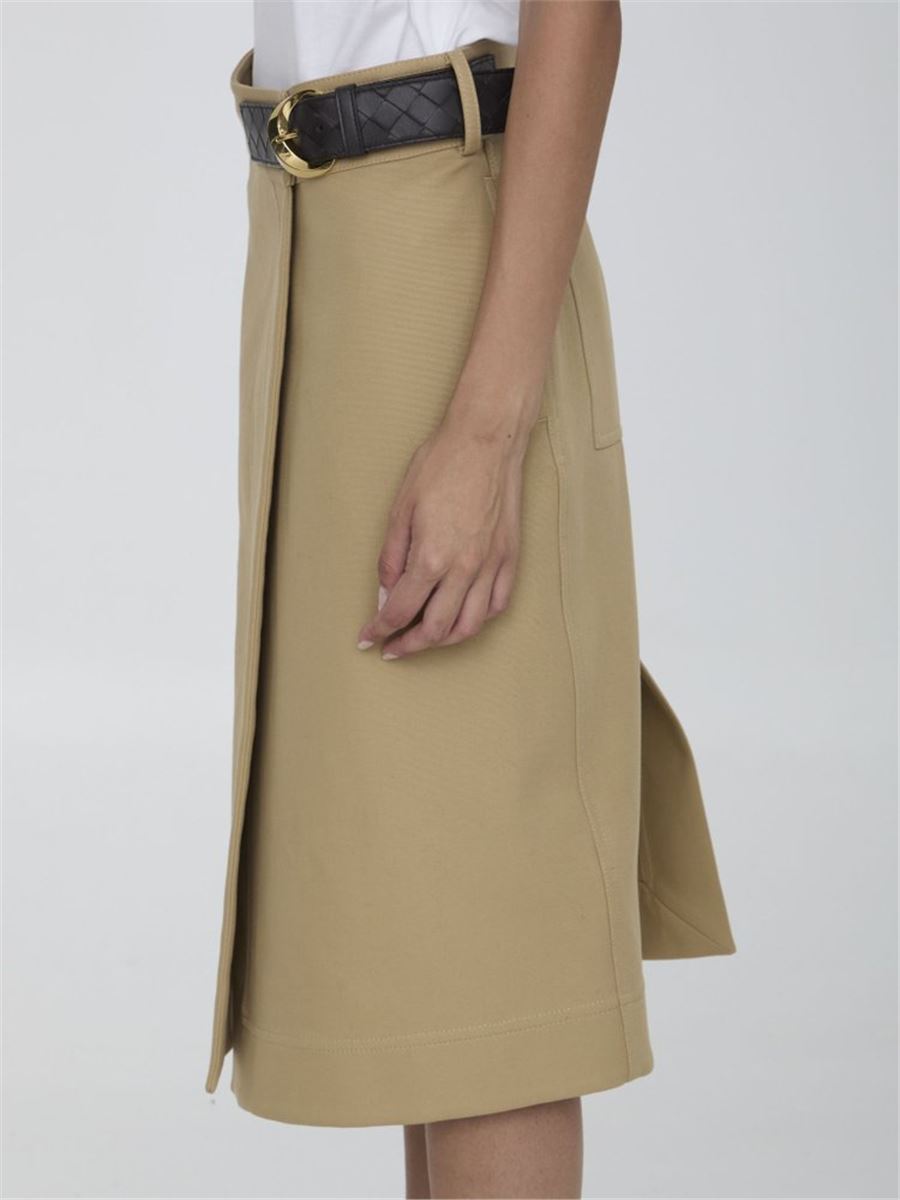 CANVAS MIDI SKIRT