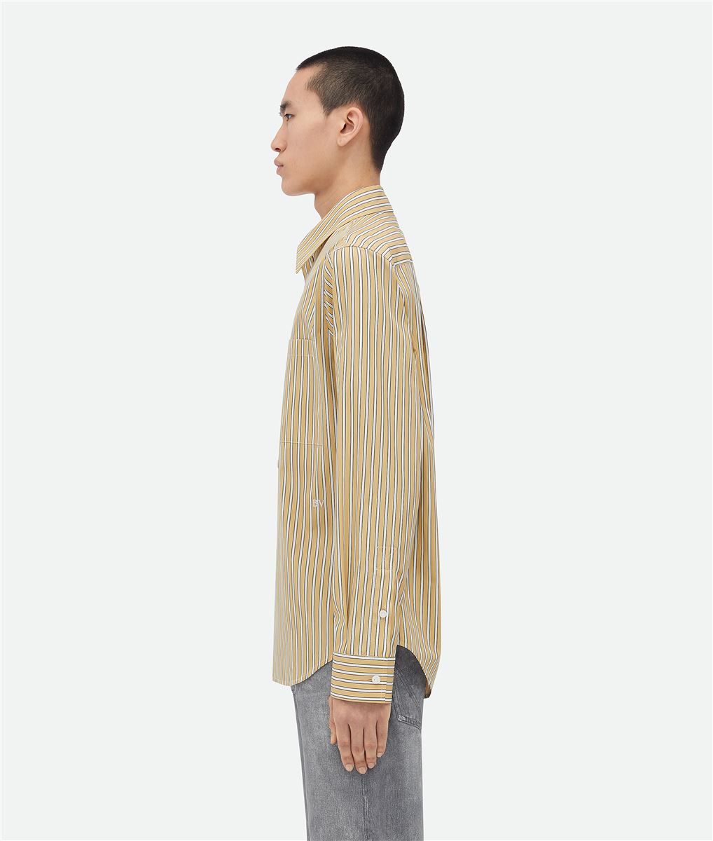 STRIPED POPLIN SHIRT BOTTEGA VENETA