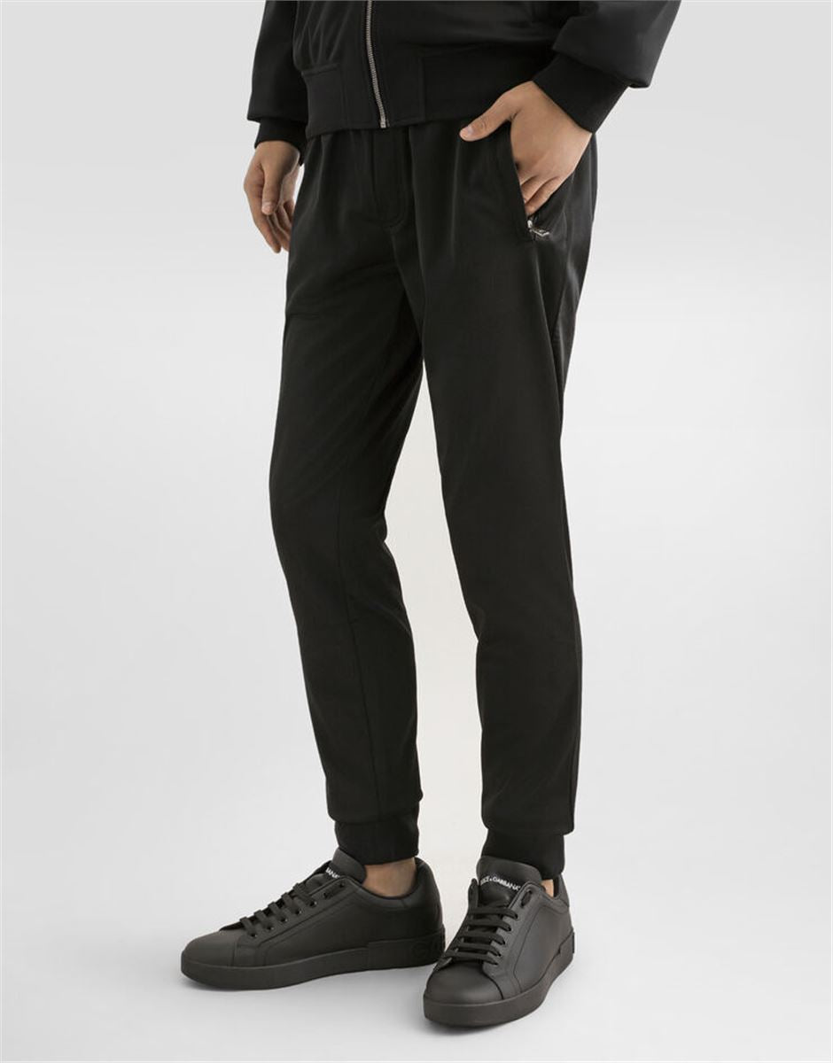 JERSEY JOGGING PANTS WITH BRANDED TAG