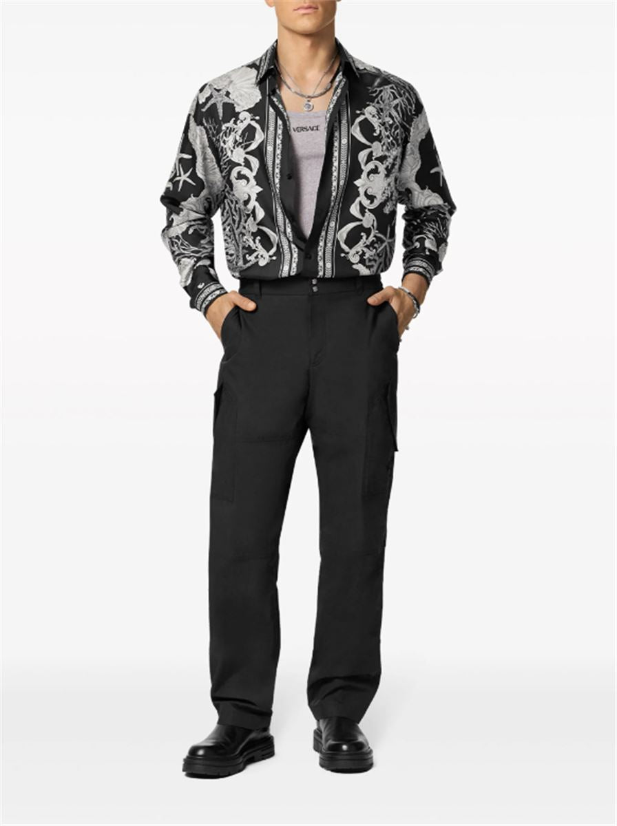 BAROCCO SEA SILK SHIRT VERSACE