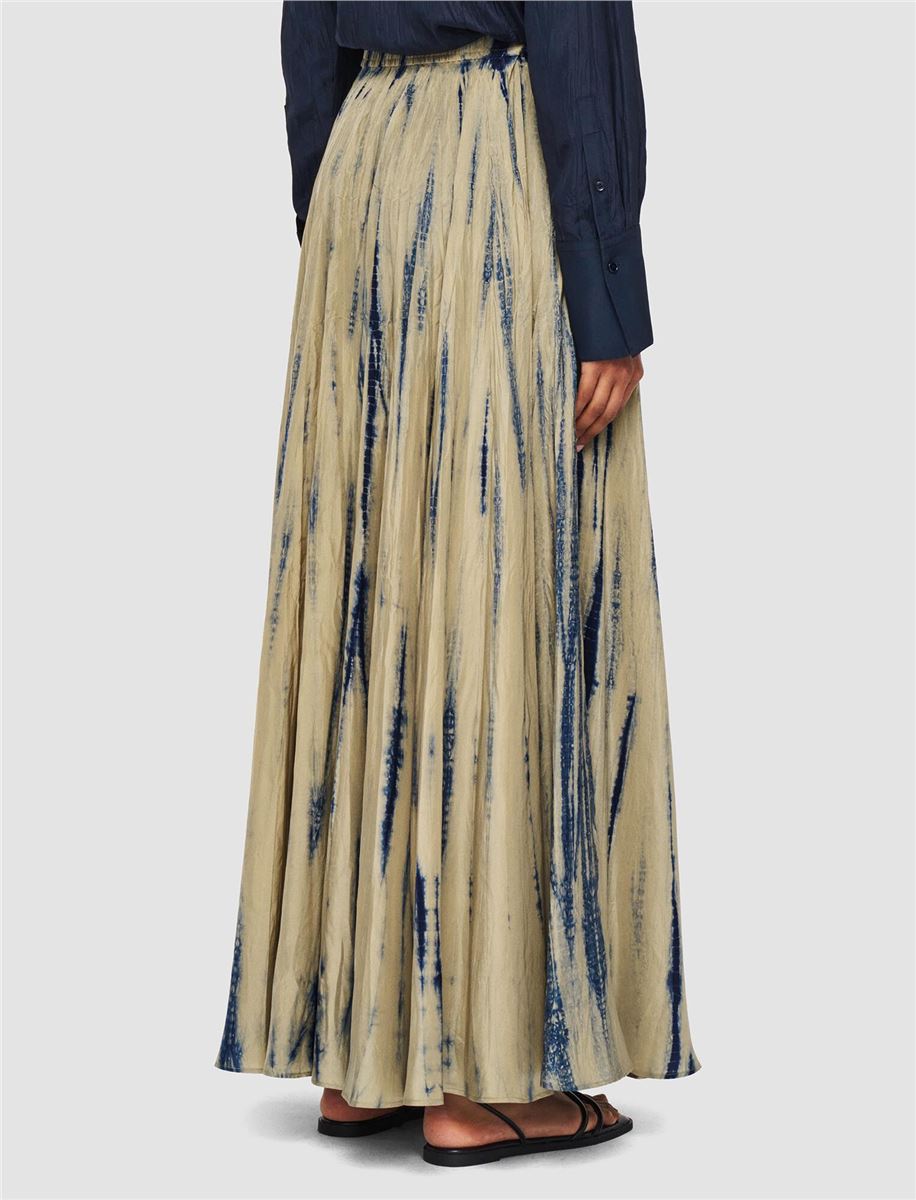 SULLY LONG TIE DYE SILK MAXI SKIRT