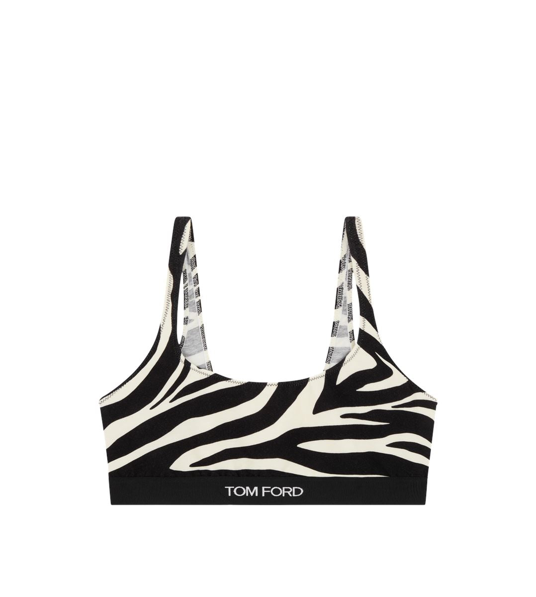 OPTICAL ZEBRA PRINTED MODAL SIGNATURE BRALETTE