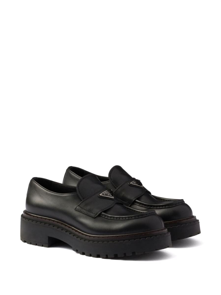 LEATHER LOAFERS PRADA