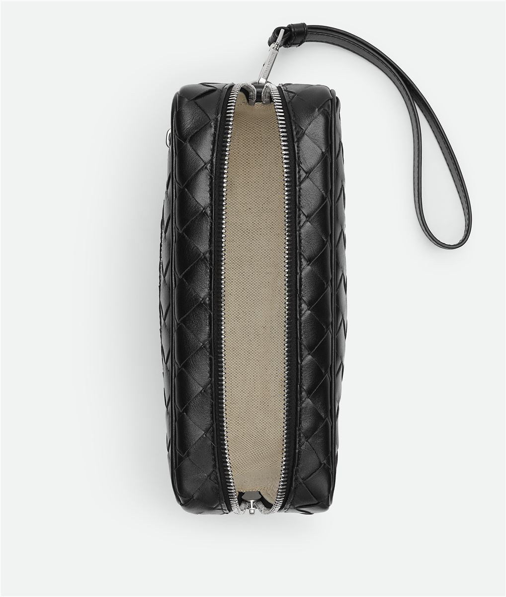 INTRECCIATO SMALL POUCH WITH WRISTLET BOTTEGA VENETA