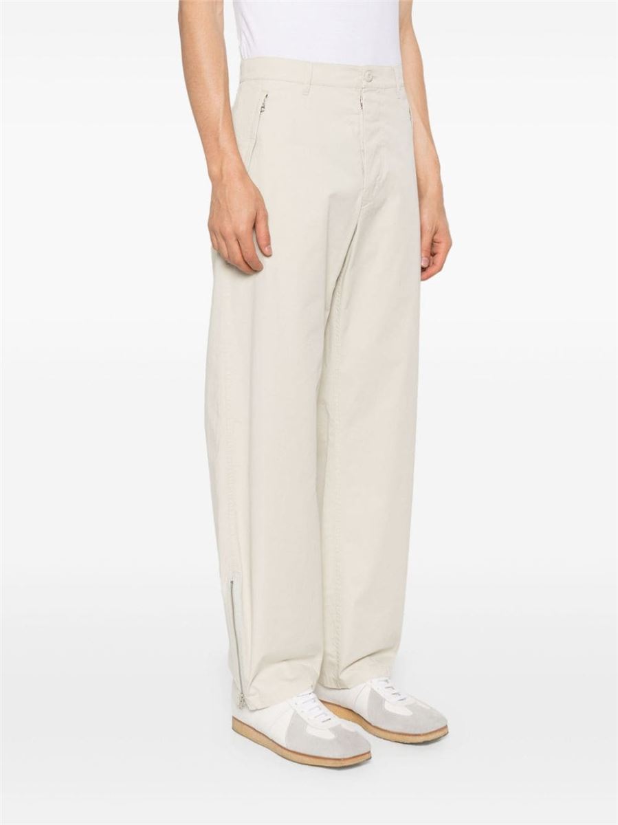 COTTON TAPERED TROUSERS MM6