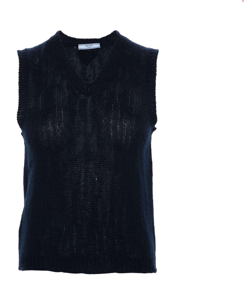 V-NECK CASHMERE VEST | PRADA | Verso