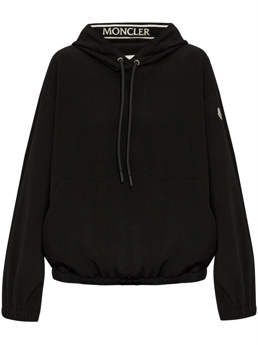 LOGO-APPLIQUÉ DRAWSTRING HOODIE