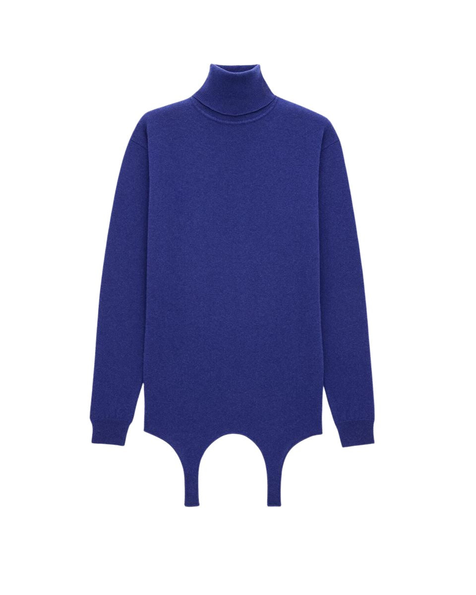 TURTLENECK GARTER SWEATER IN CASHMERE SAINT LAURENT