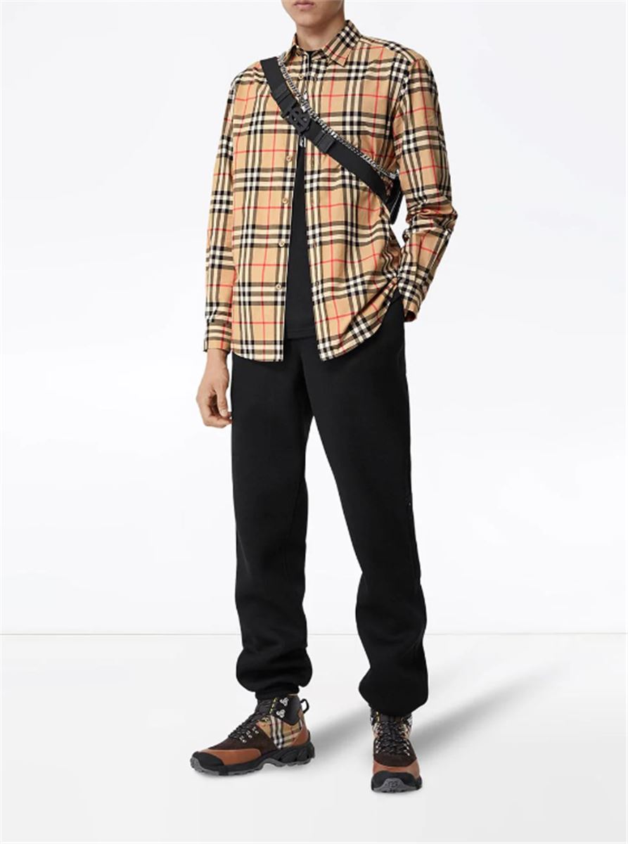 VINTAGE CHECK COTTON POPLIN SHIRT BURBERRY