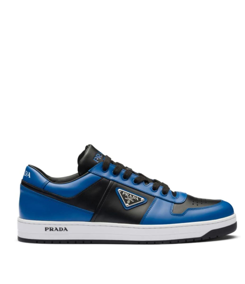 DOWNTOWN TRIANGLE-LOGO SNEAKERS PRADA