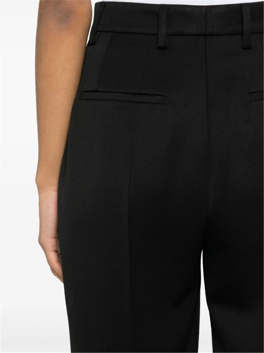 PRESSED-CREASE TAPERED-LEG TROUSERS PRADA