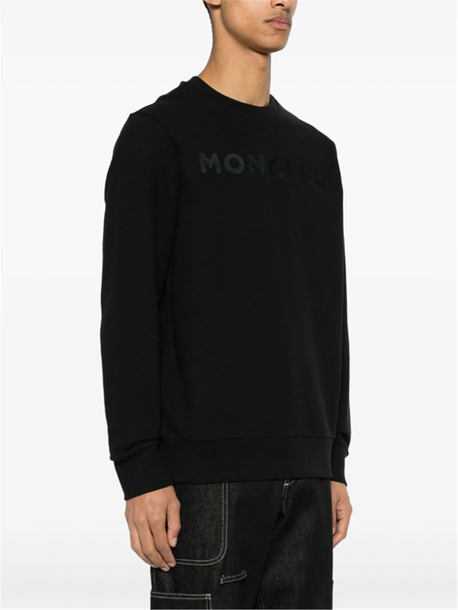 LOGO-EMBROIDERED COTTON SWEATSHIRT MONCLER