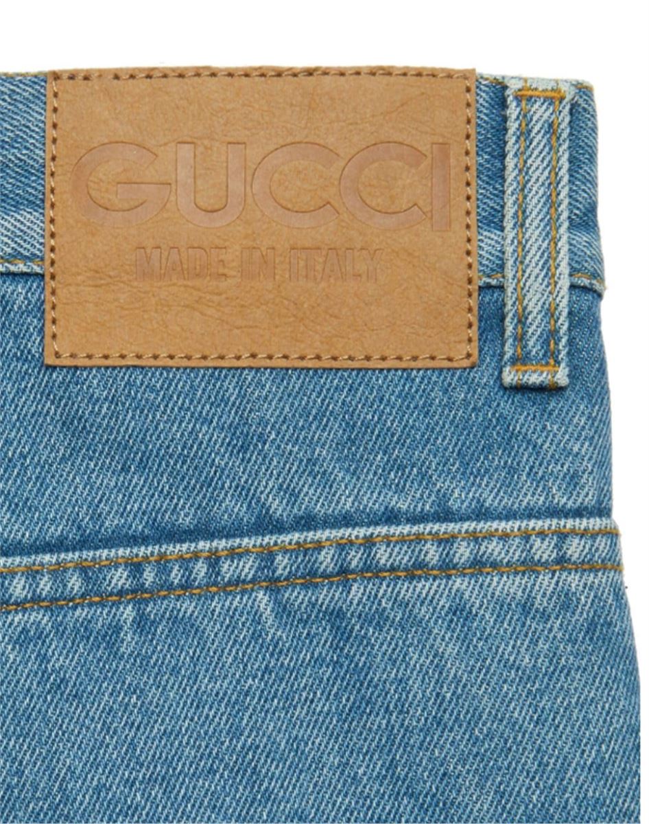 HORSEBIT-DETAIL WIDE-LEG JEANS GUCCI