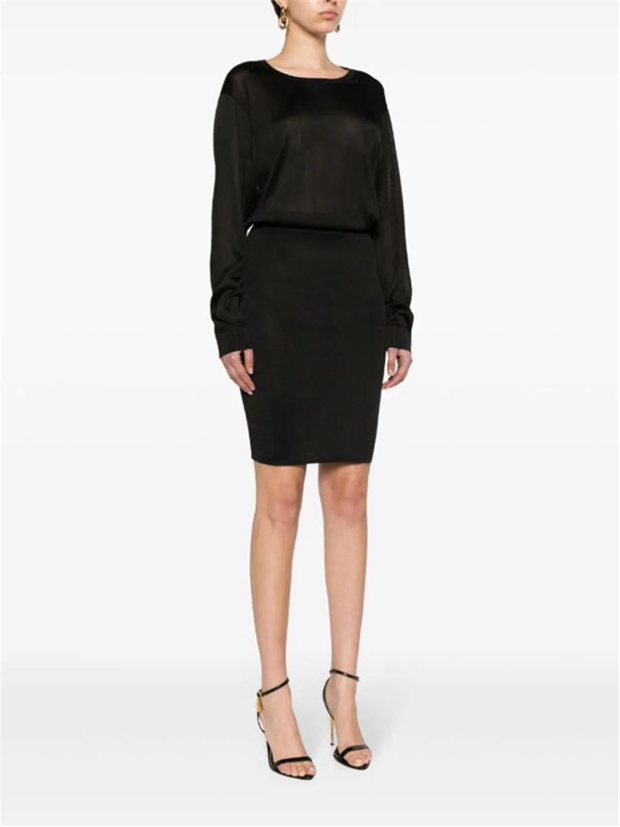 OPEN-BACK KNITTED DRESS SAINT LAURENT