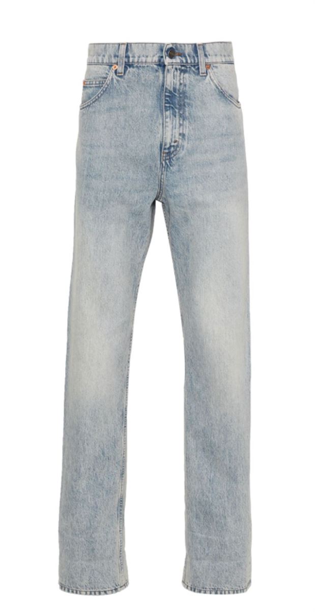 MID-RISE STRAIGHT-LEG JEANS