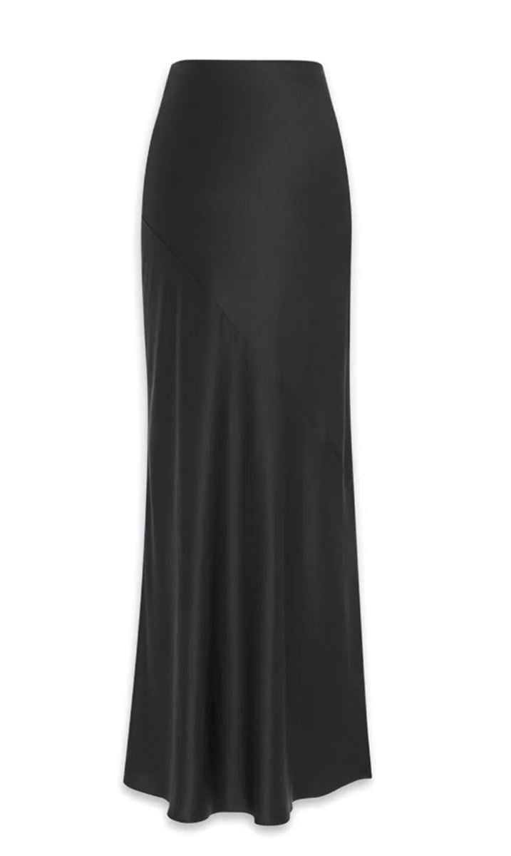 SILK BIAS-CUT MAXI SKIRT SAINT LAURENT