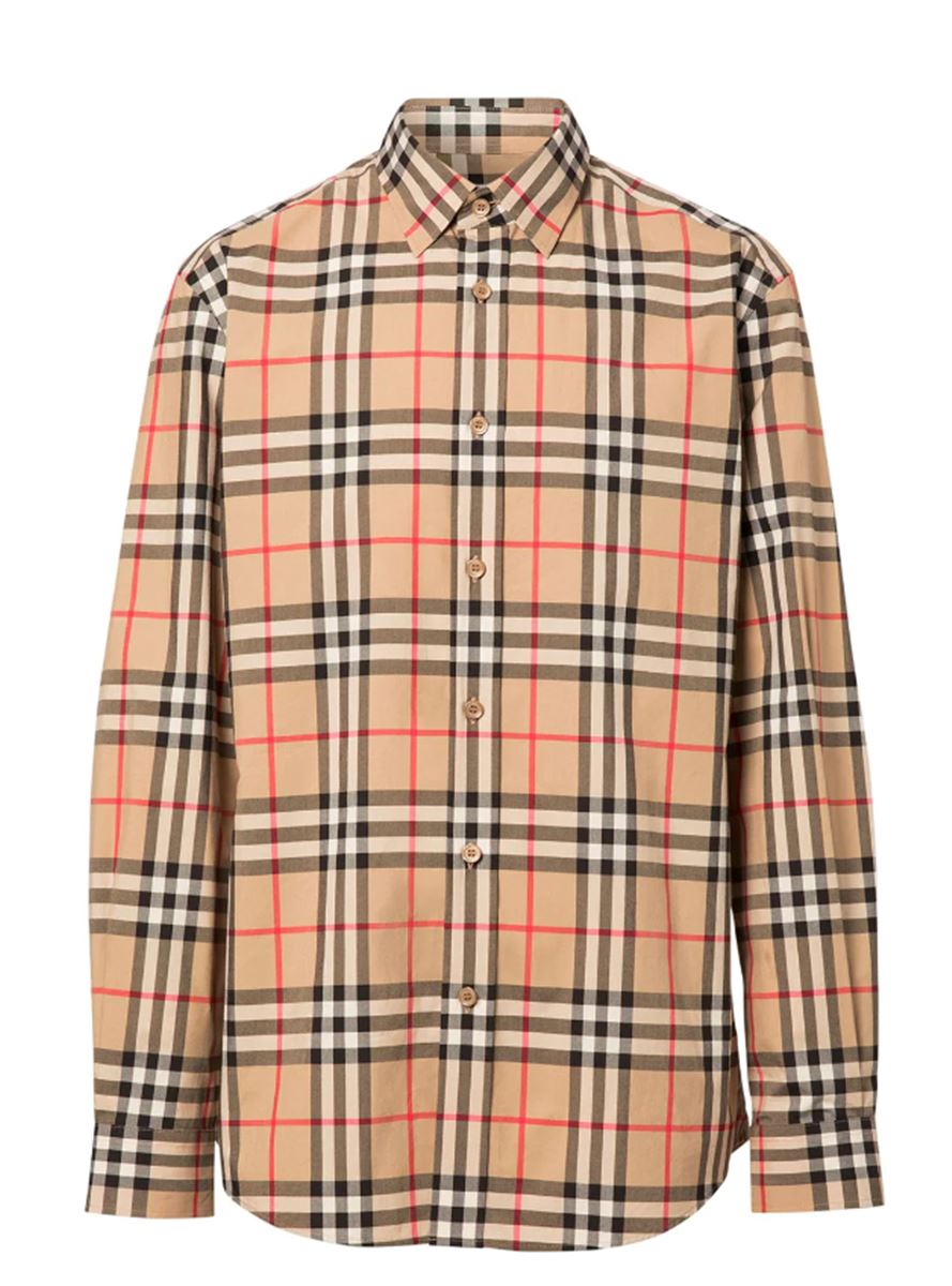 VINTAGE CHECK COTTON POPLIN SHIRT BURBERRY