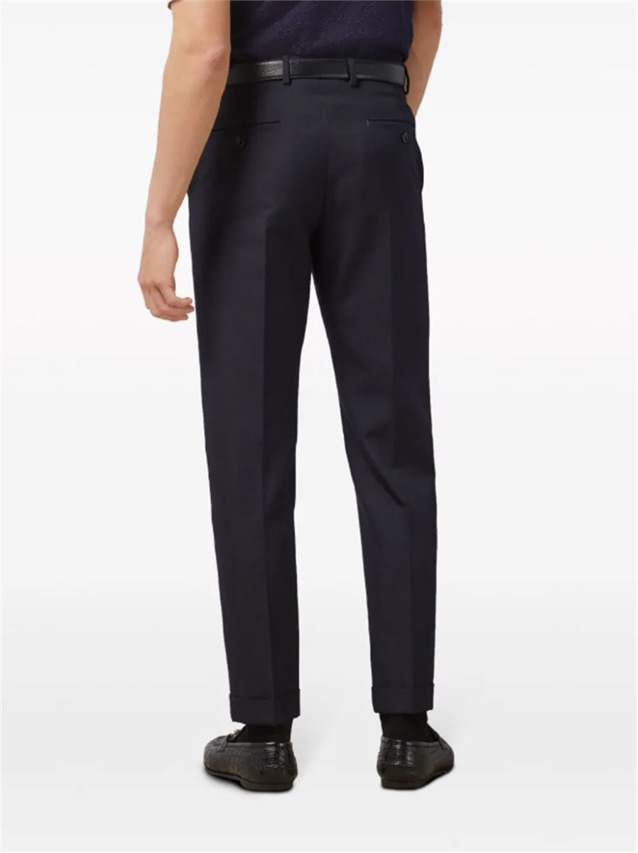 STRAIGHT-LEG WOOL TROUSERS GUCCI