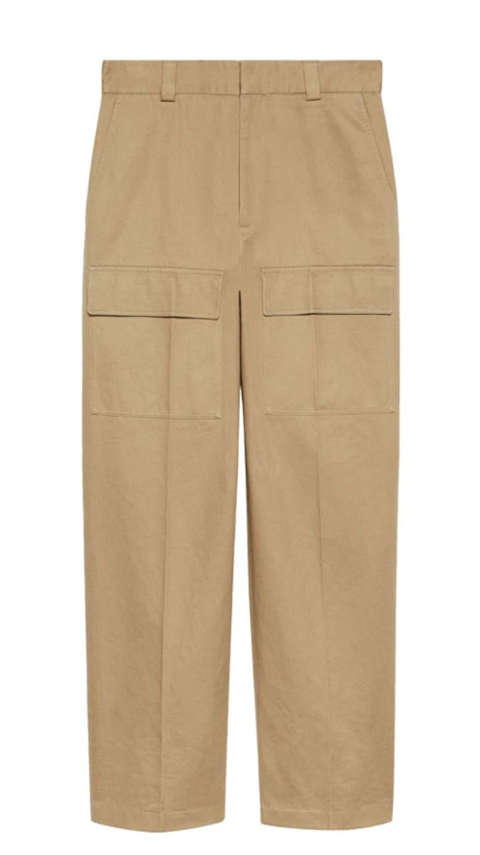 WIDE-LEG COTTON CARGO TROUSERS GUCCI