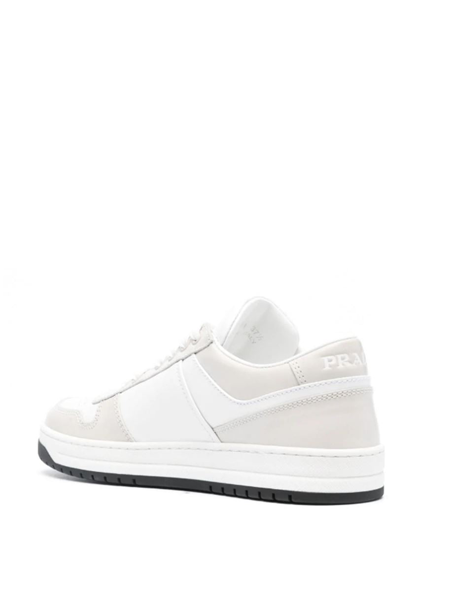 DOWNTOWN LEATHER SNEAKERS PRADA